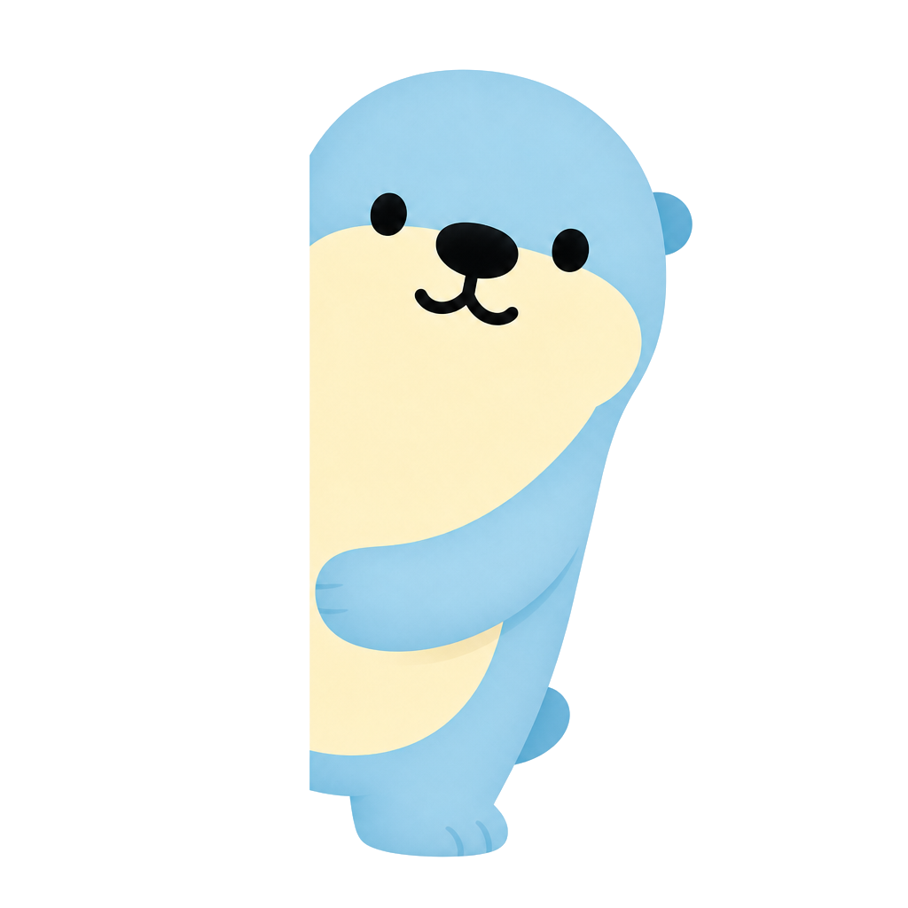 Course Kit otter mascot peeking around the headline